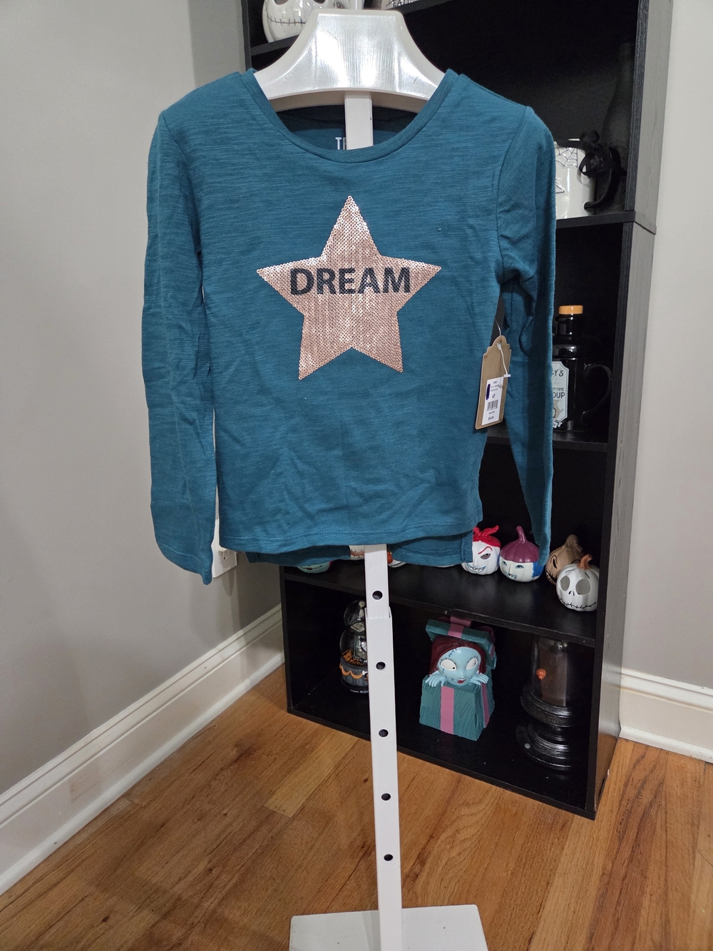 True Craft Teal Long-Sleeve Top with  Sequin Star